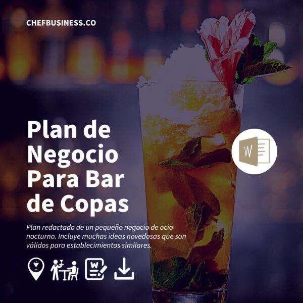 plan de negocio para bar de copas - chefbusiness