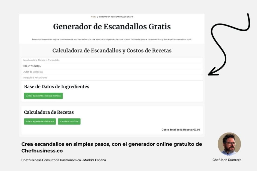 cómo hacer un escandallo de cocina