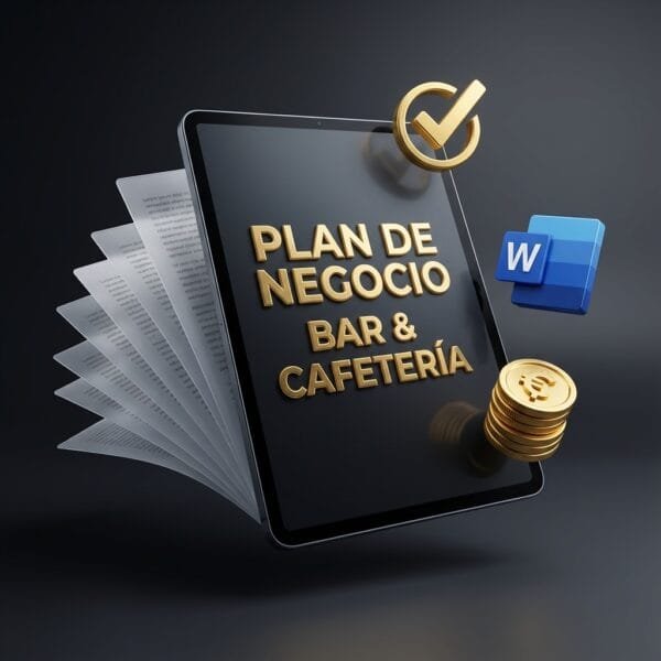 El Plan de Negocio para Bar y Cafetería que te ahorra 80 horas de trabajo y convence a los inversores.