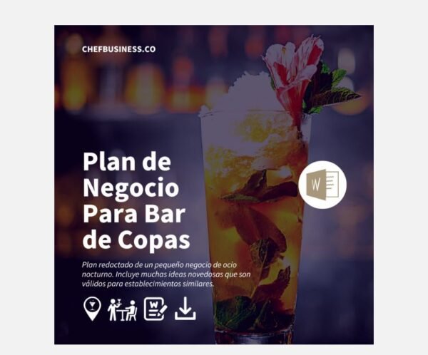 plan de negocio para bar de copas - chefbusiness