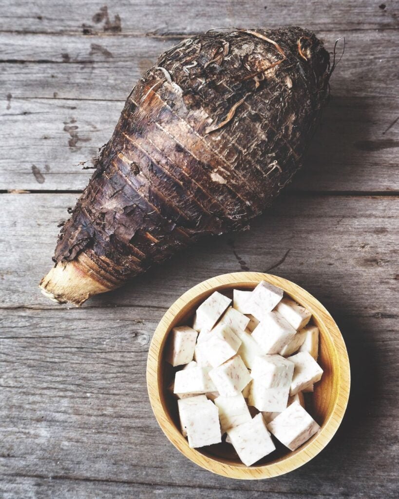 taro ocumo tubérculo