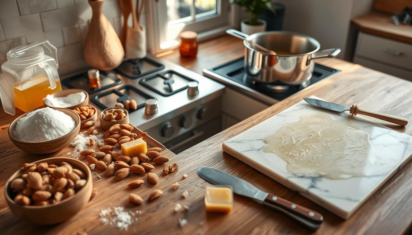 Elaboración del nougatine