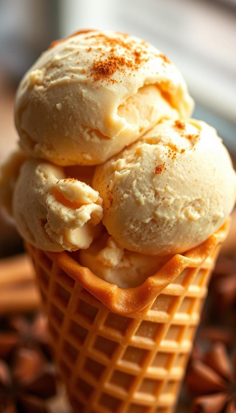 Helado artesanal de pan de especias