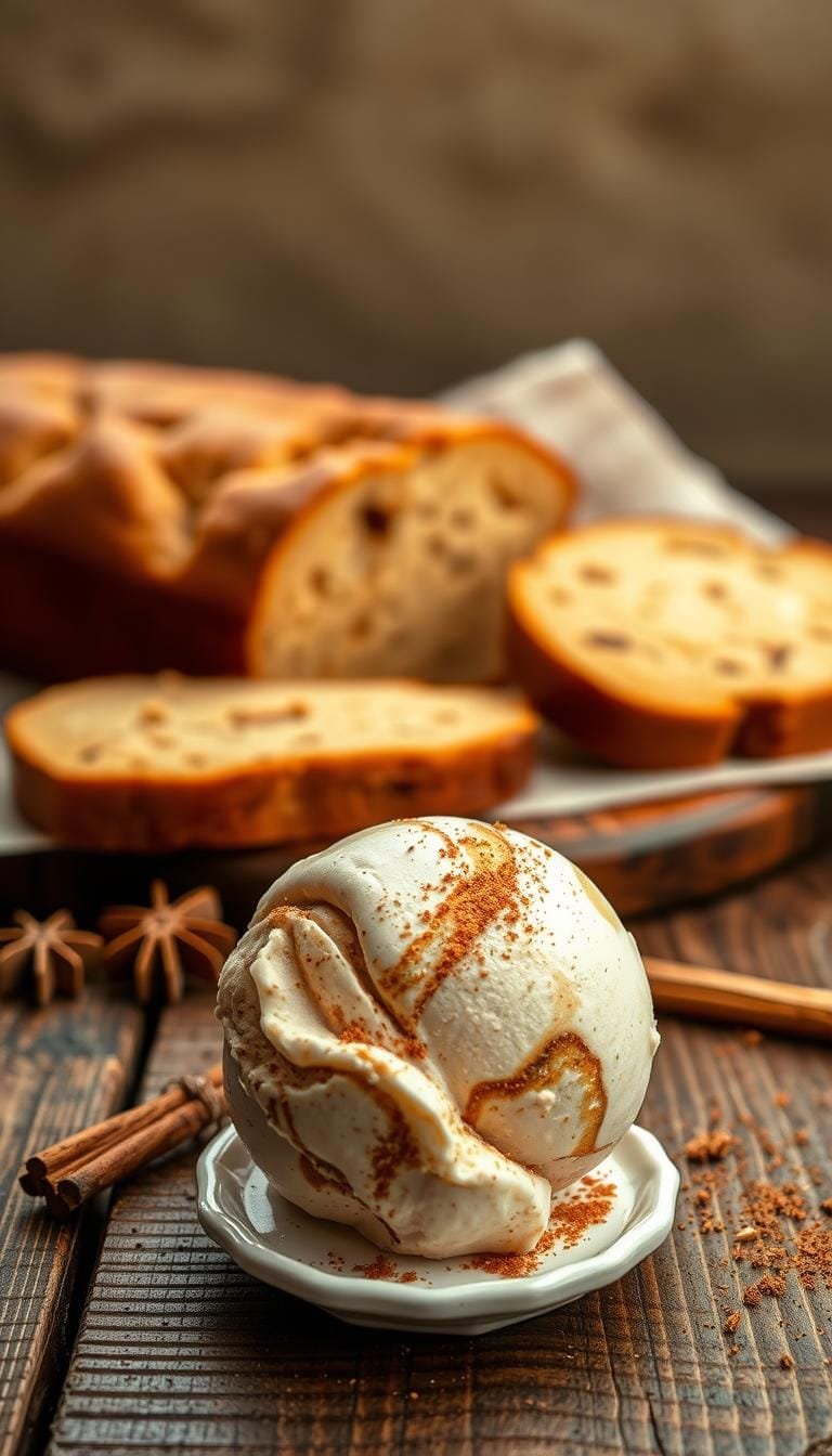 Helado de pan de especias