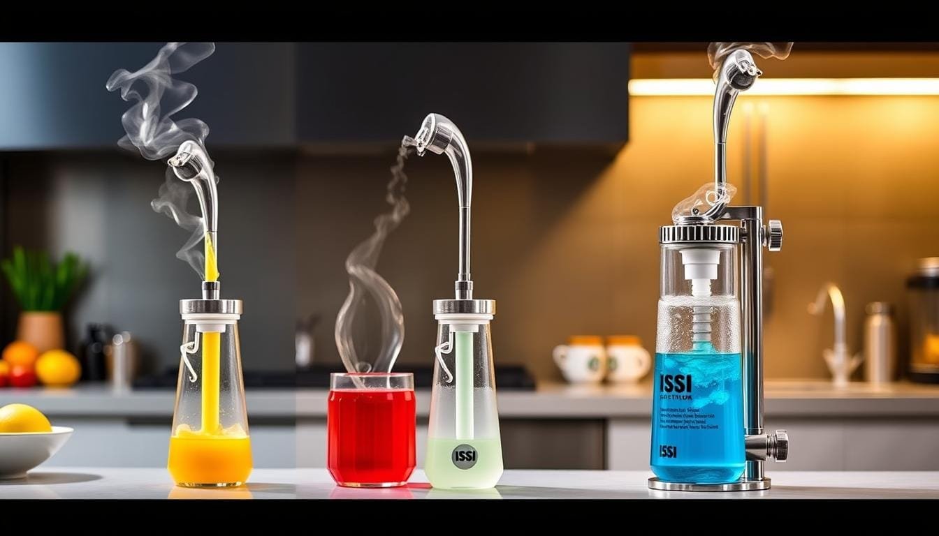 Técnicas de agitación para sifón isi