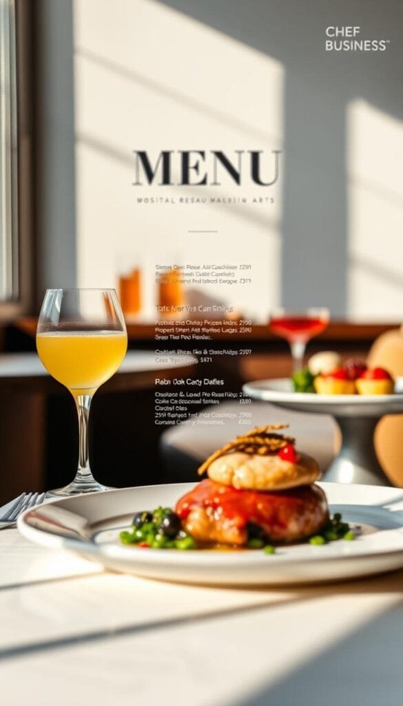 Diseño visual de menús