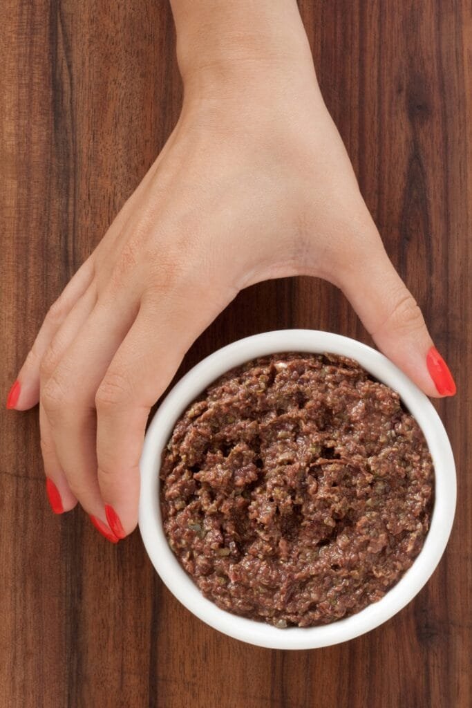 Receta de tapenade de aceitunas negras - Tapenade Texturas