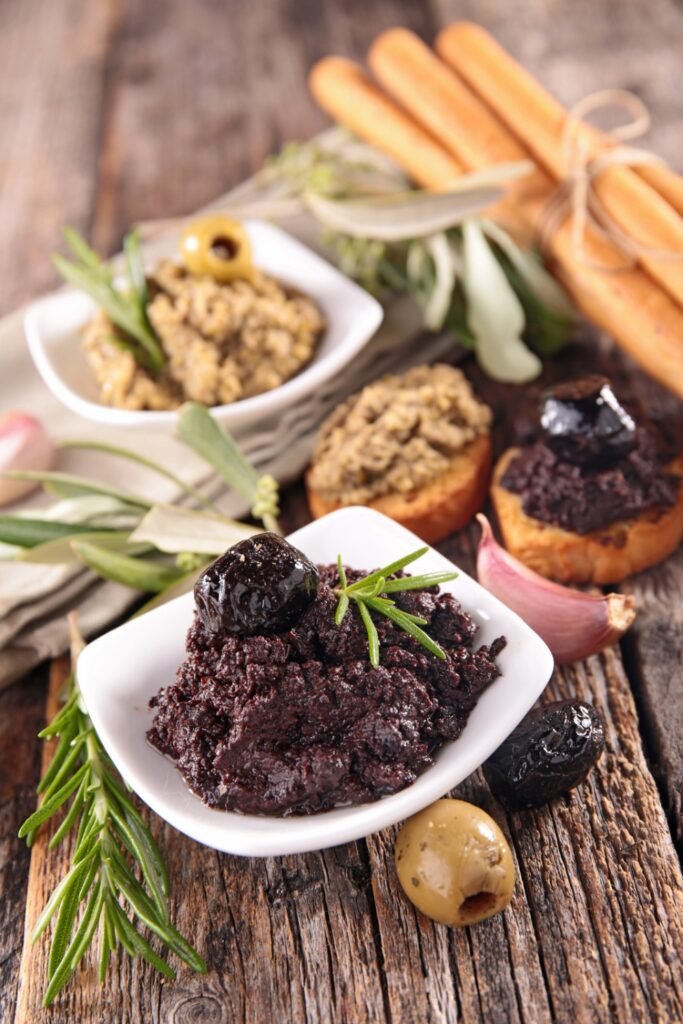 Receta de tapenade de aceitunas negras