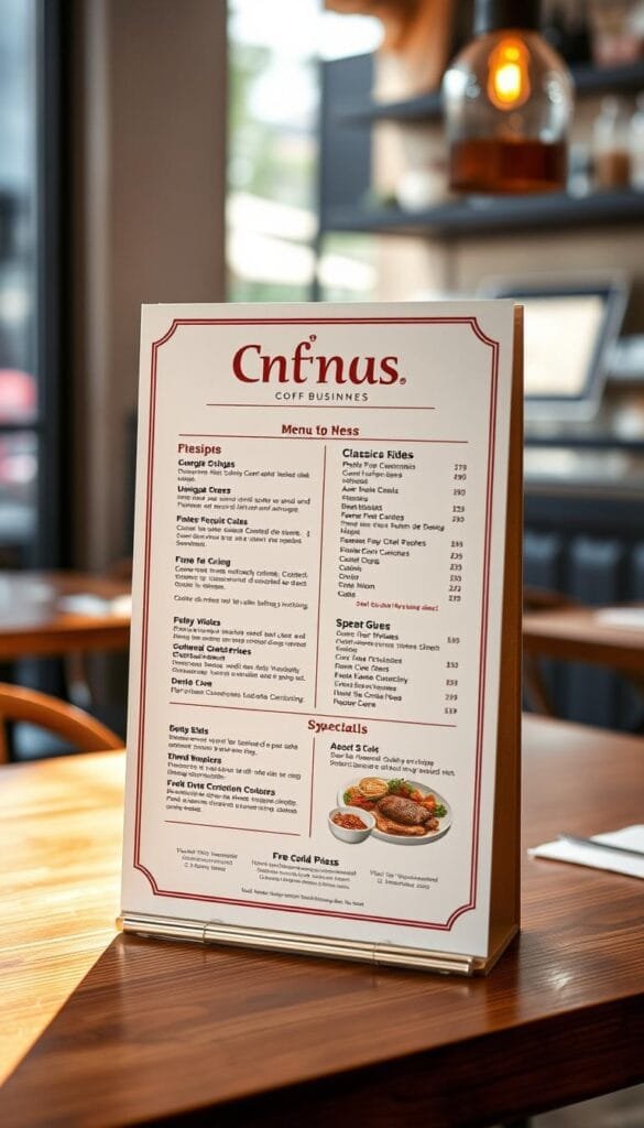 Personalización del menú