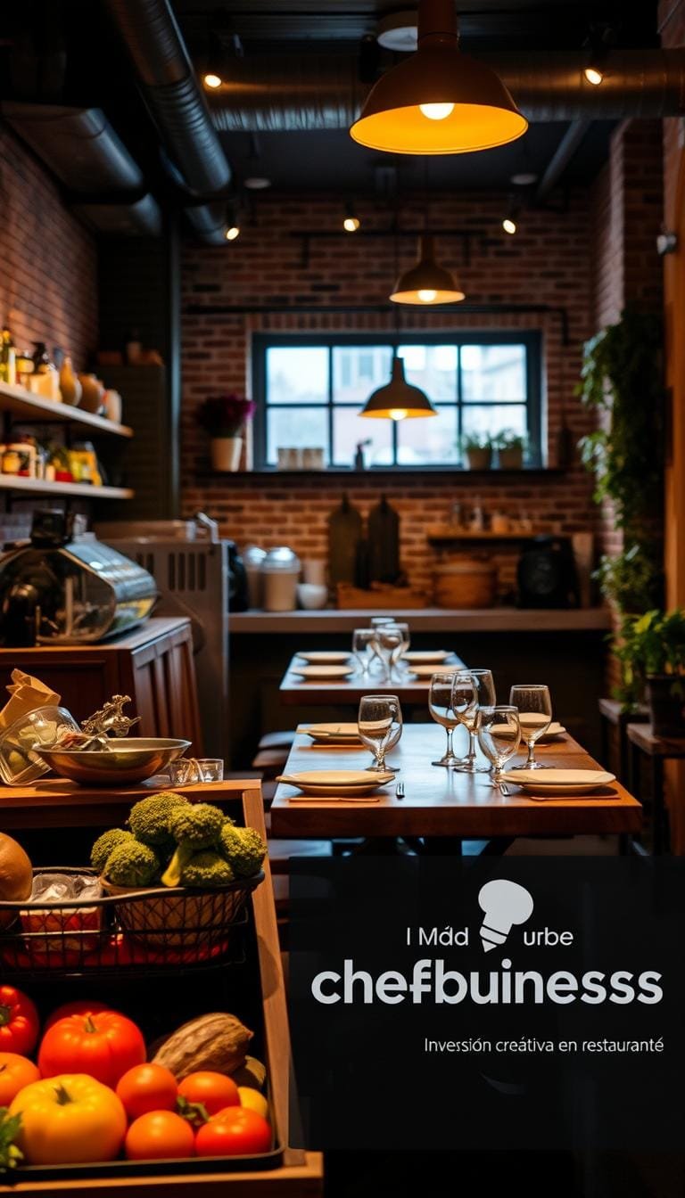 inversión creativa en restaurante