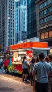 Guía para abrir un food truck de cafetería itinerante exitoso