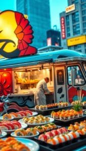 Guía para abrir un food truck de sushi fusión exitoso