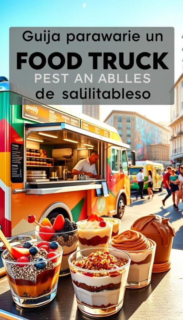 Guía para abrir un food truck de postres saludables exitoso