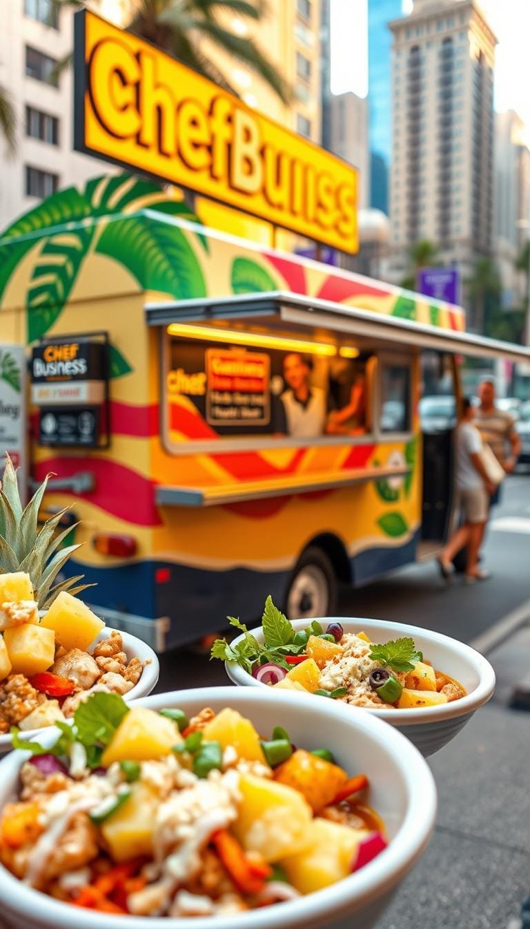 Guía para abrir un food truck de bowls hawaianos exitoso
