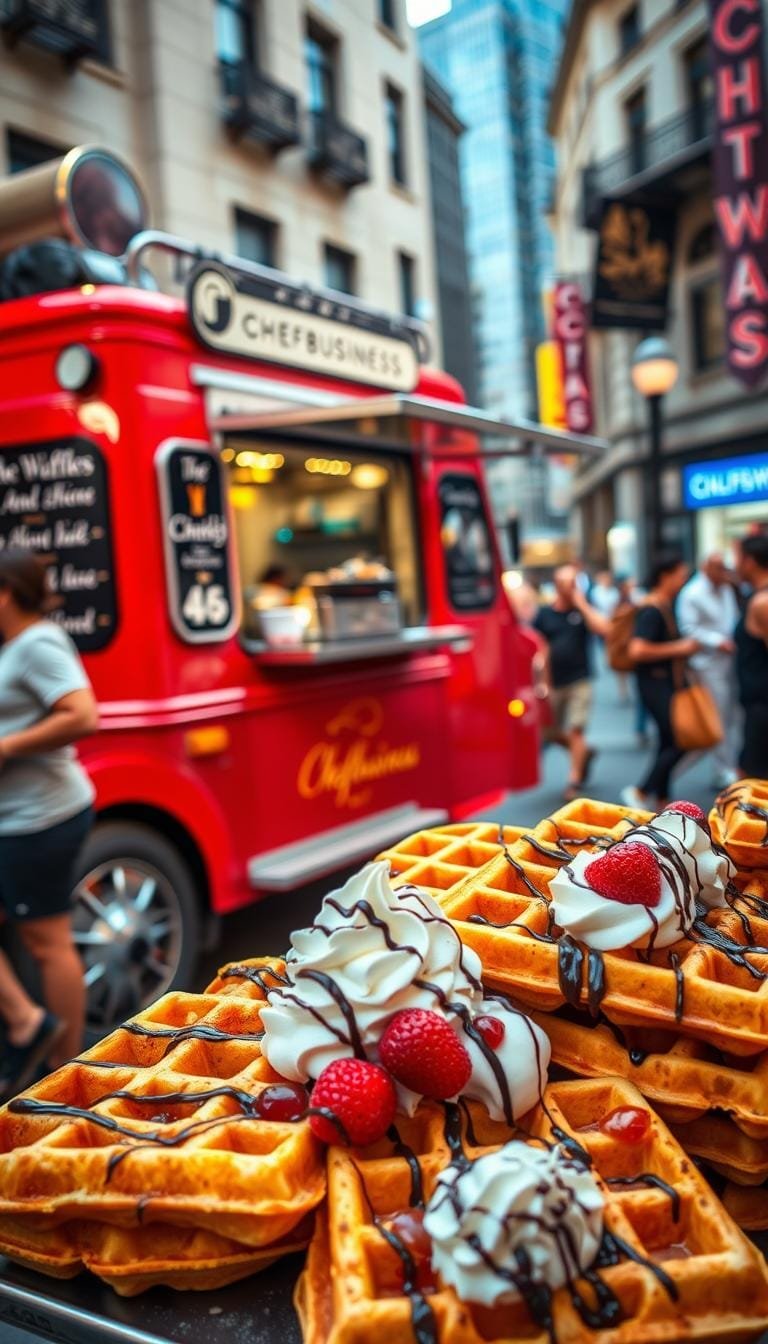 Guía para abrir un food truck de waffles belgas exitoso