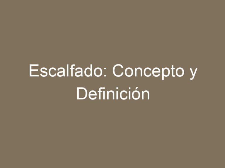Escalfado: Concepto y Definición