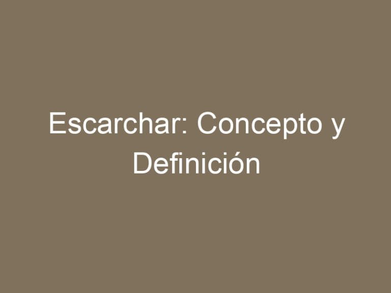 Escarchar: Concepto y Definición