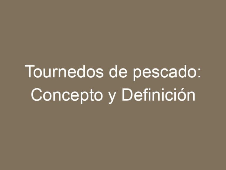 Tournedos de pescado: Concepto y Definición
