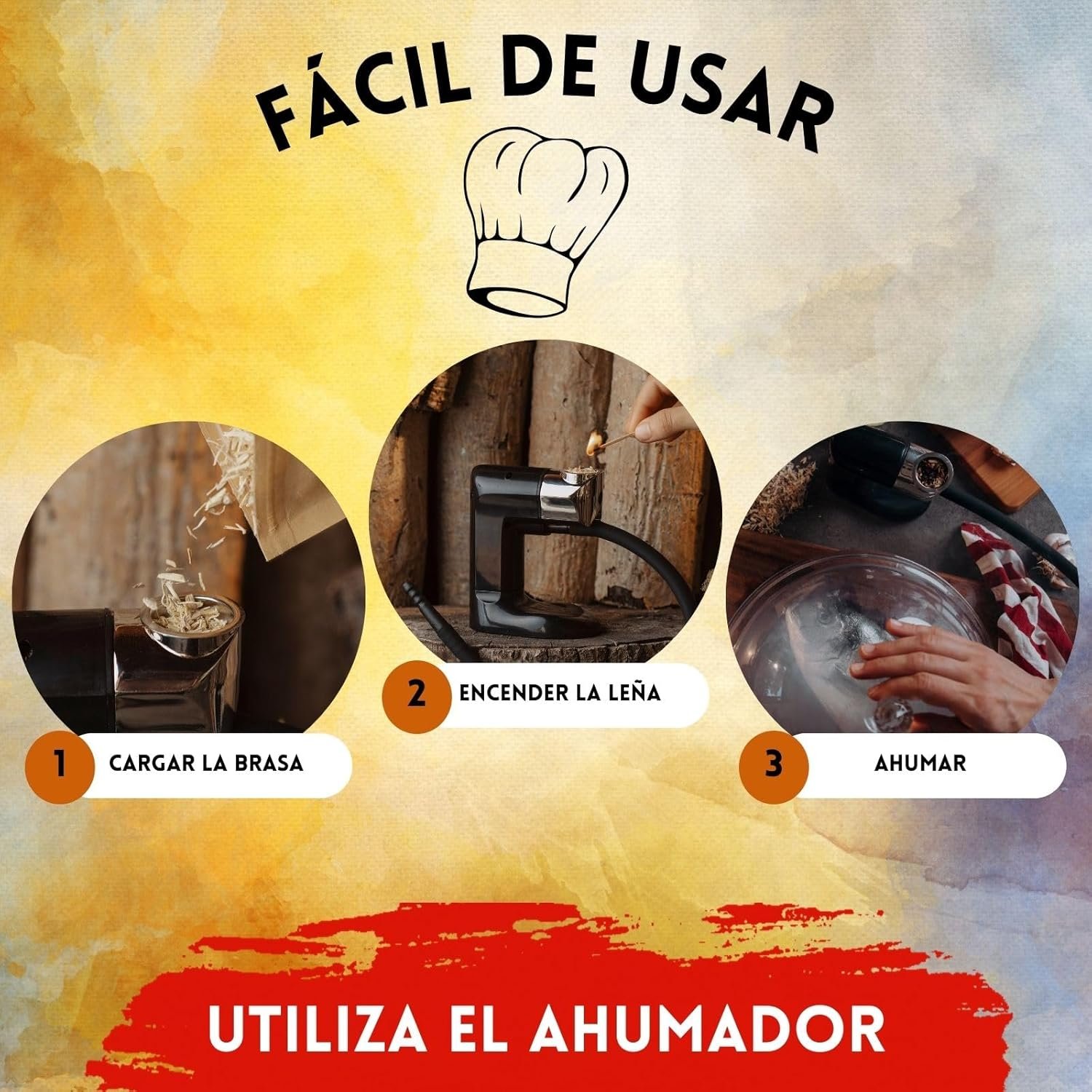 BWAY Madera para Ahumador de Alimentos Profesional