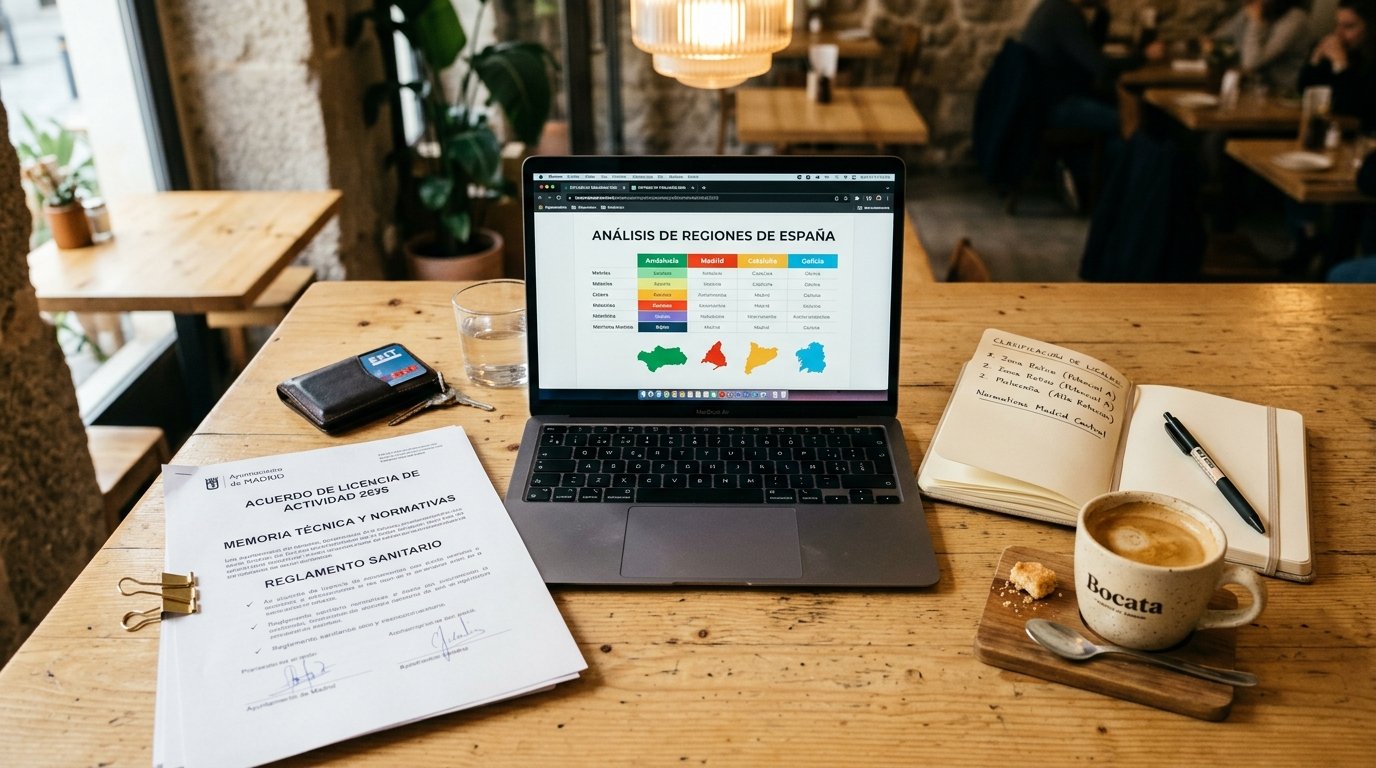 Documentos de clasificacion y normativa de restaurantes por comunidades autónomas en España