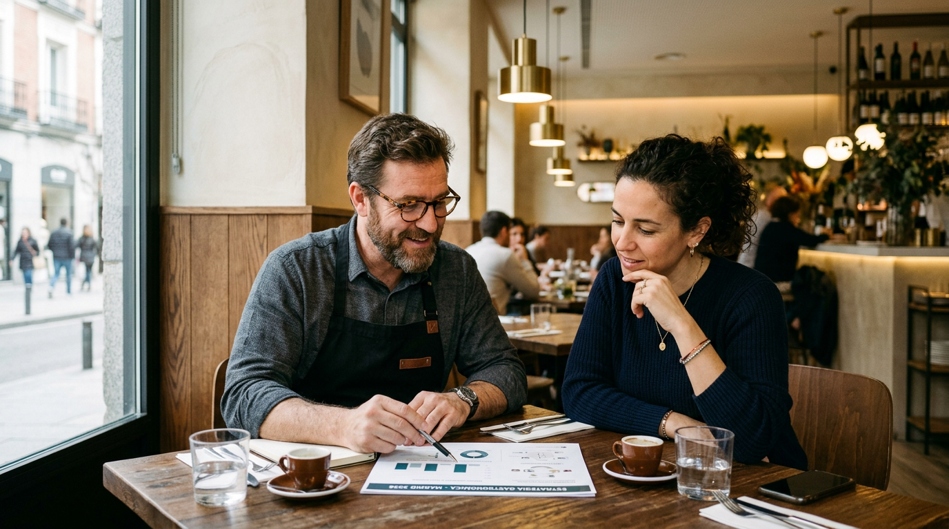 estadísticas delivery España datos mercado restaurante Madrid