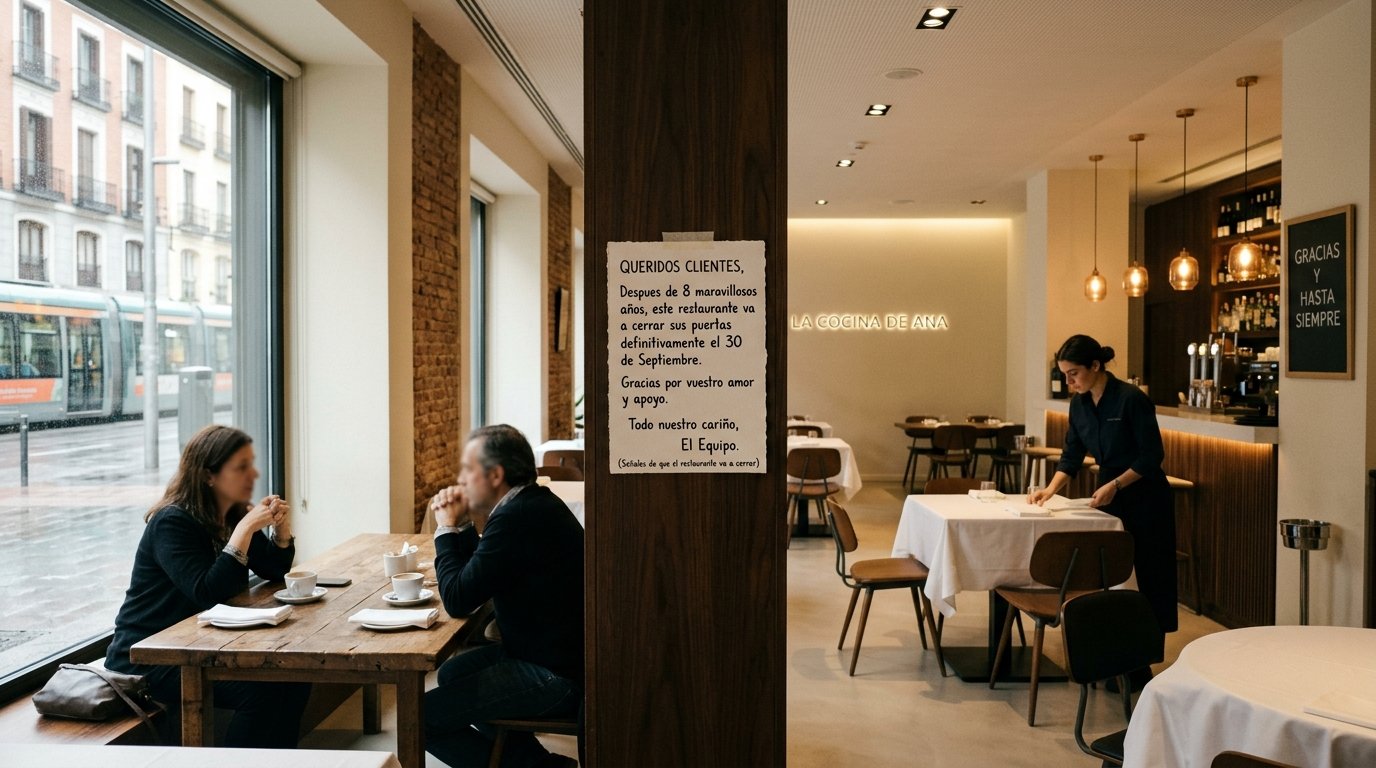 señales restaurante va a cerrar — Señales de que un Restaurante Va a Cerrar: 8 Indicadores de Alarma