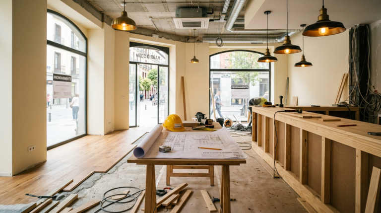 Local en reforma para montar un nuevo restaurante en Madrid